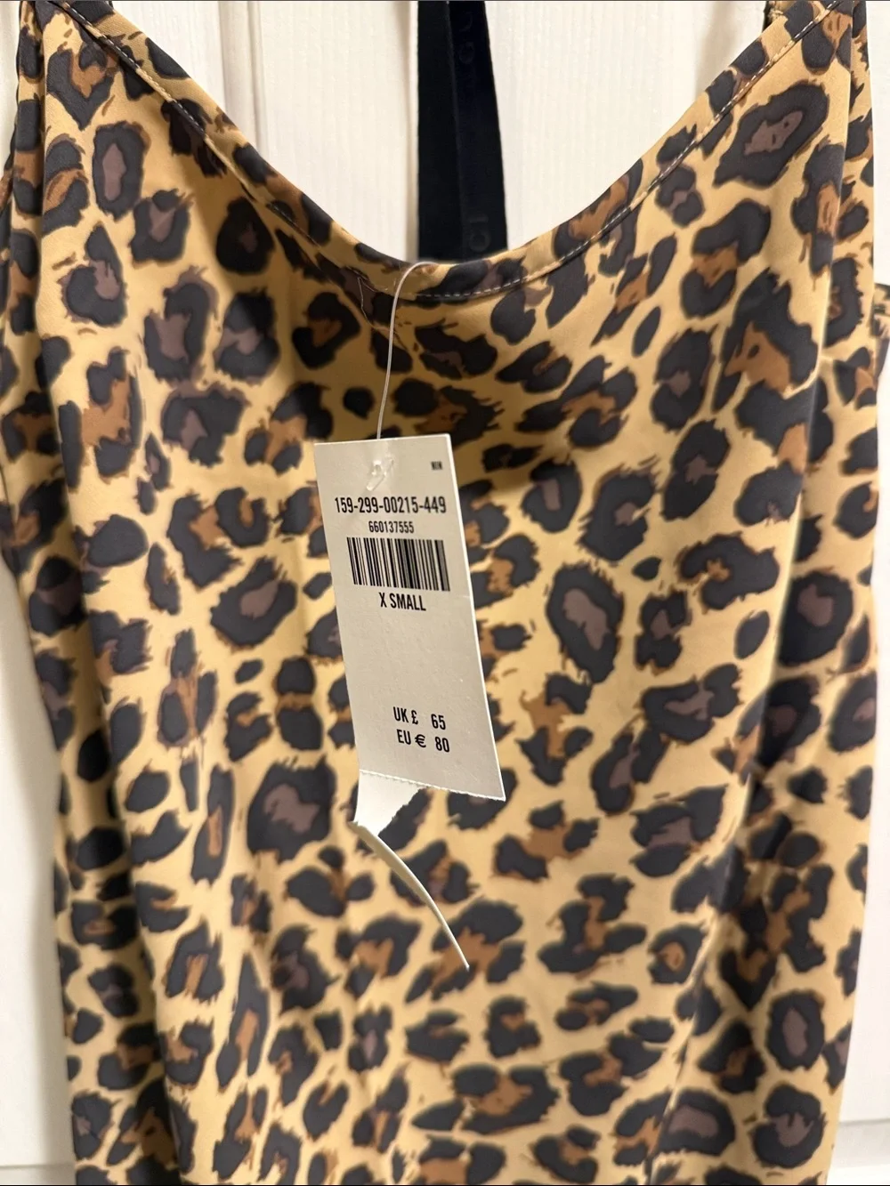Abercrombie & Fitch Leopard Slip Maxi Dress - Tan & Black